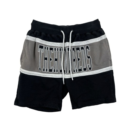 The Hundreds Men‎ Small Gray Black Sweat Shorts Sz S - Picture 1 of 5